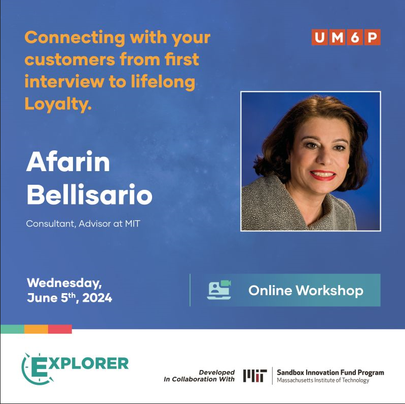 Workshop: Connecting with your Customers from First Interview to Lifelong Loyalty with Afarin Bellisario. 